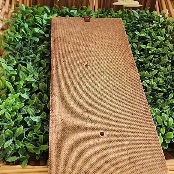 Vintage Trio Of Celluloid & Wood Panel Wall Art - Picture 8 of 9